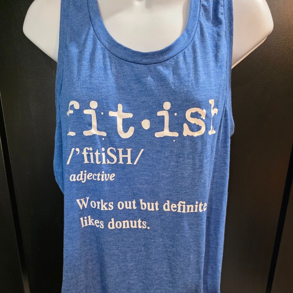 Fit-ish Blue Tank Top Sz L